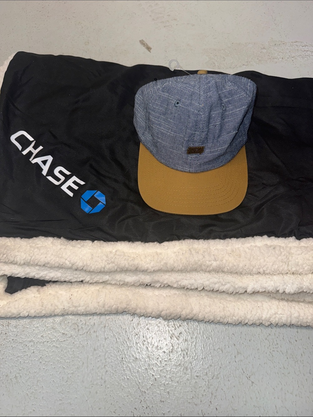 Men's Two-Tone Casual Cap - Blue and Brown
